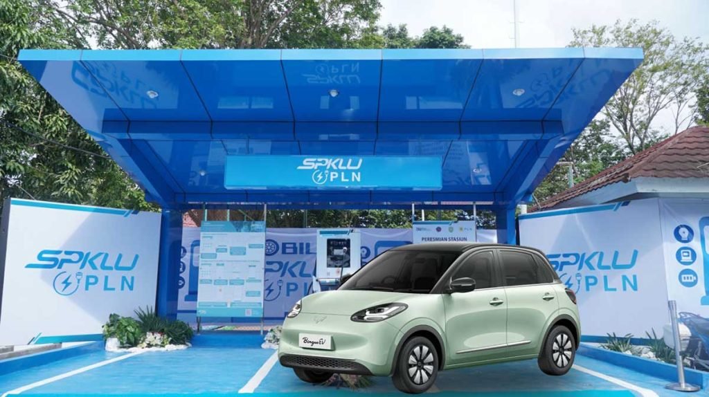 SPKLU Khusus Binguo EV Kerjasama Wuling Dengan PLN